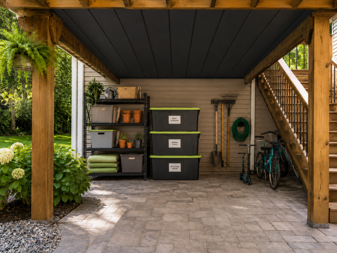 Best Way to Use the Space Under Your Deck for Storage