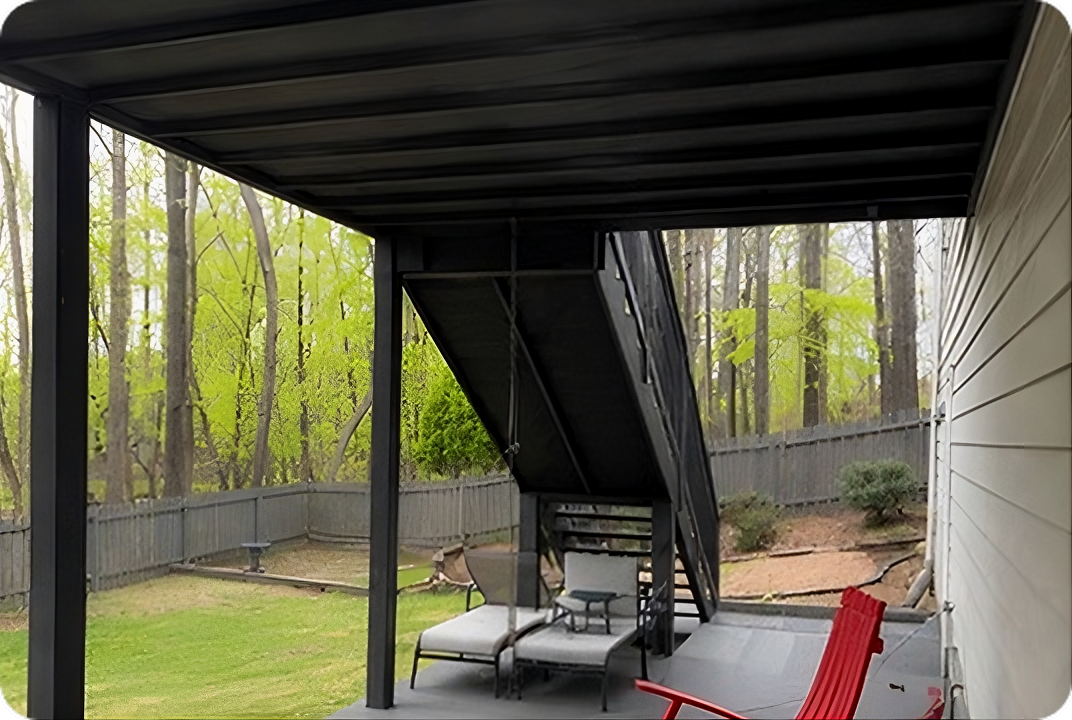 After Underdeck Umbrella installation